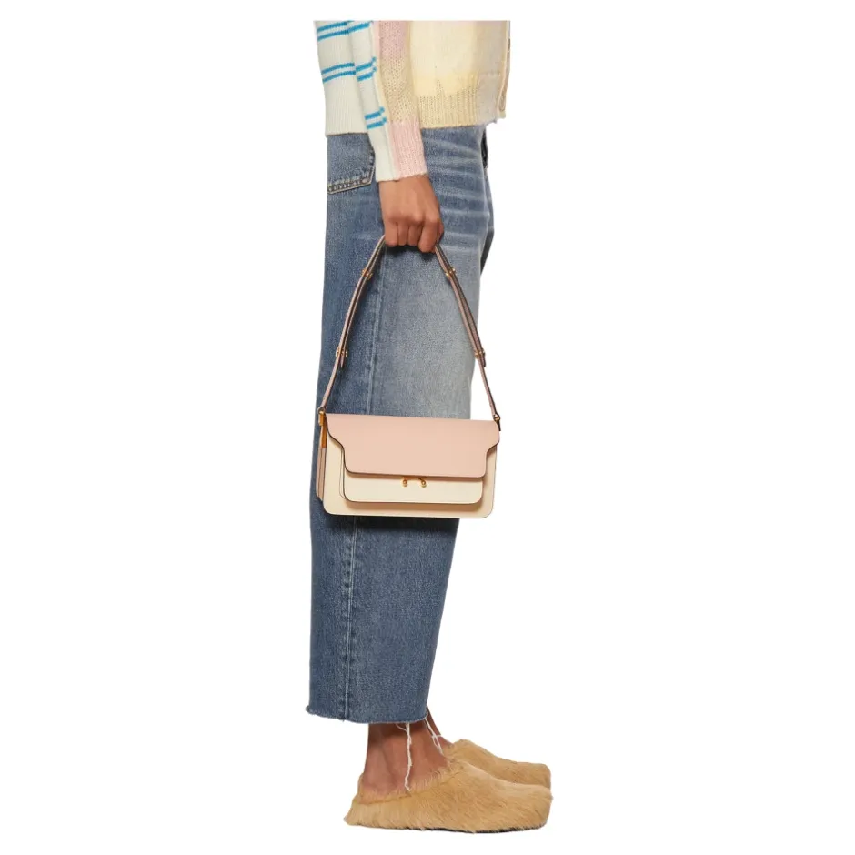 New Læder Trunk Taske Dame Skuldertasker