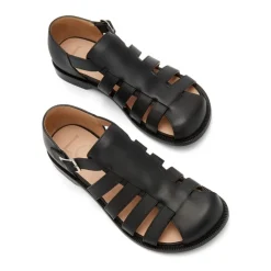 Clearance Lædersandaler med spænde lukning Sandaler