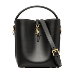Outlet Le 37 Small Leather Bucket Bag Dame Skuldertasker