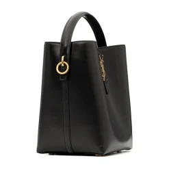 Outlet Le 37 Small Leather Bucket Bag Dame Skuldertasker
