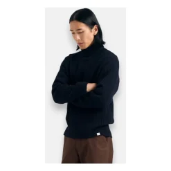 New Le Frey Uld Bomuld Fisherman Sweater Strik