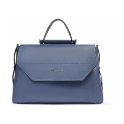 Sale Leather laptop women's satchel bag with RFID and shock-absorbing protection Dame Laptop Tasker