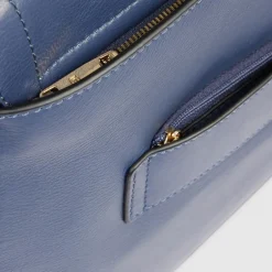 Sale Leather laptop women's satchel bag with RFID and shock-absorbing protection Dame Laptop Tasker
