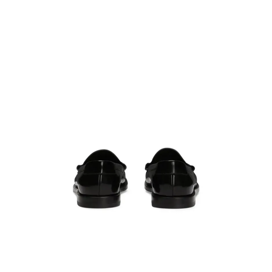 Best Leather Logo Slip-On Loafers Dame Loafers