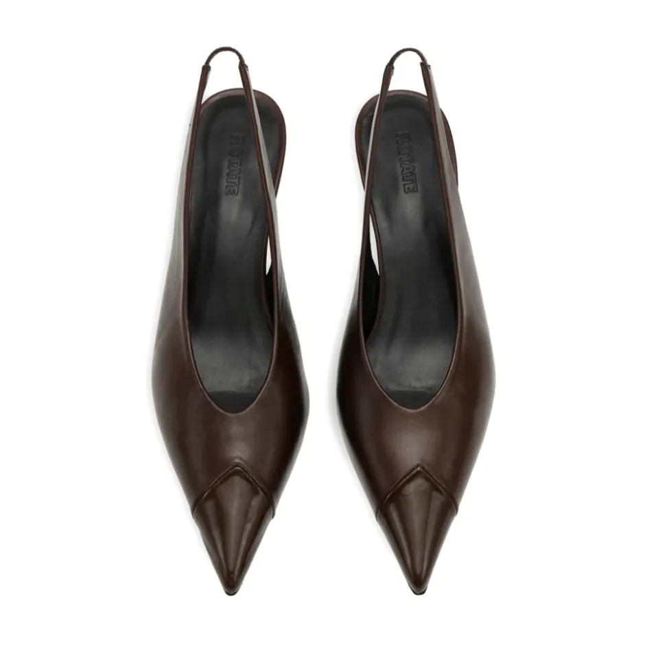 Leather Slingback Pump Dame Pumps|Stiletter