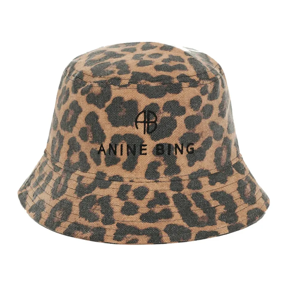 Outlet Leopard Bucket Hat Dame Huer & Kasketter