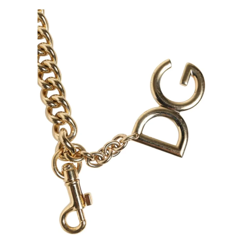 Hot Leopard Print Gold Brass Kæde Skuldertaske Rem Dame Tilbehør Til Tasker