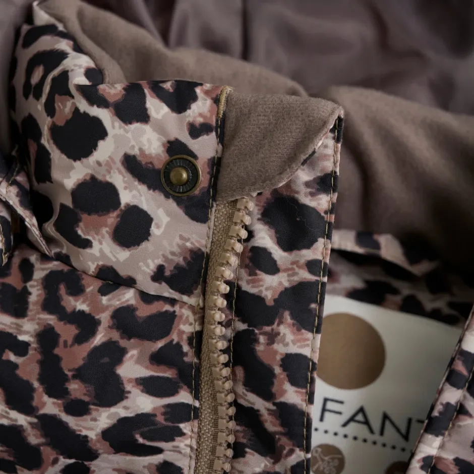 Sale Leopard Print Quiltet Jakke Børn Jakker
