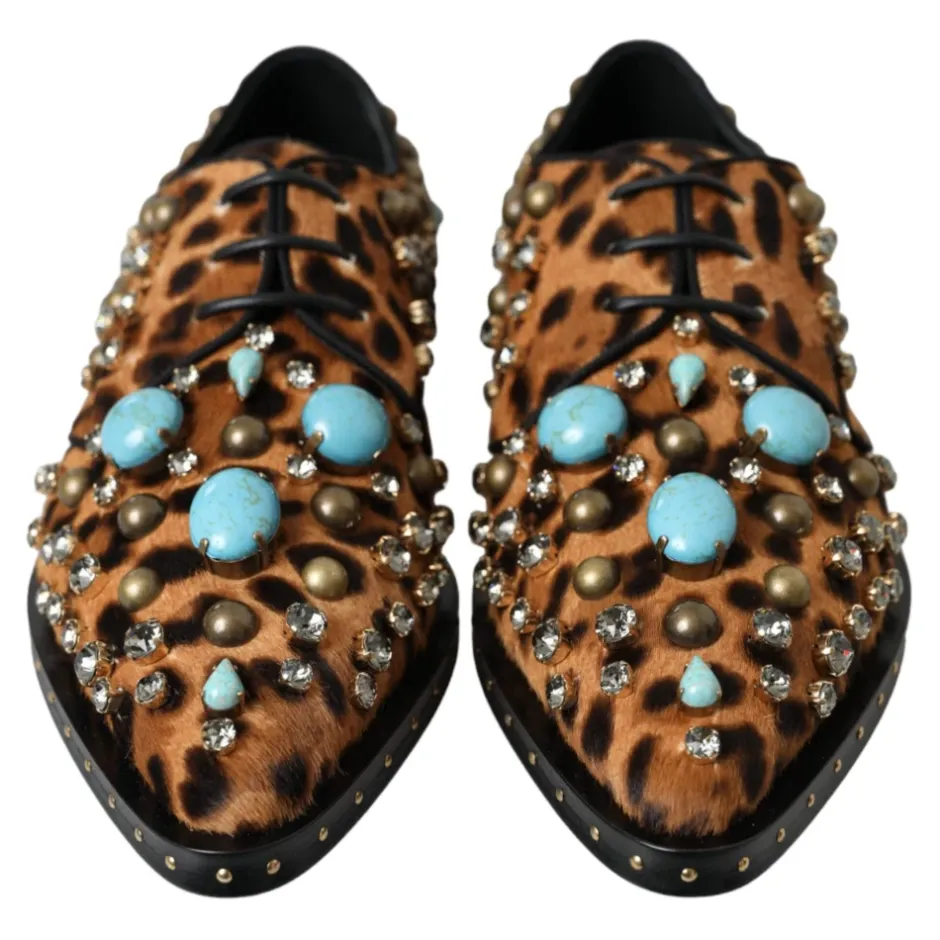 Leopard Sko Dame Snøresko