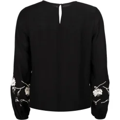 Outlet - Sada LS Blouse, 21640 - Black Dame Bluser & Skjorter