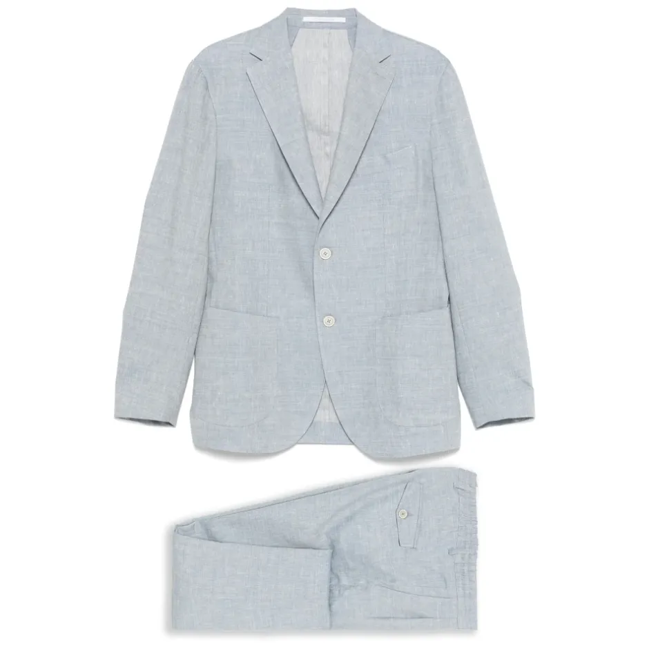 Hot Linen/Wool Suit med to knapper Jakkesæt