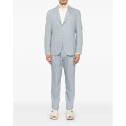 Hot Linen/Wool Suit med to knapper Jakkesæt