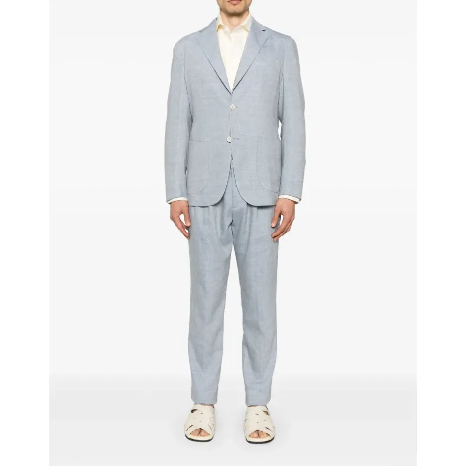 Hot Linen/Wool Suit med to knapper Jakkesæt