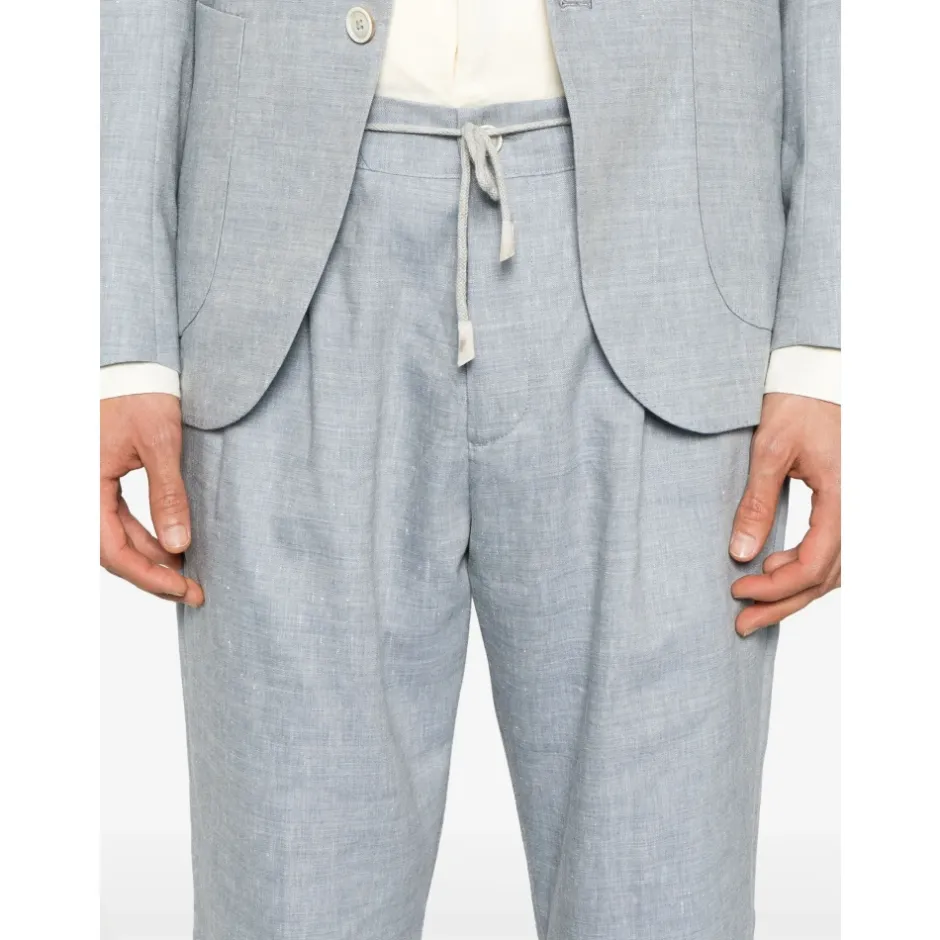 Hot Linen/Wool Suit med to knapper Jakkesæt