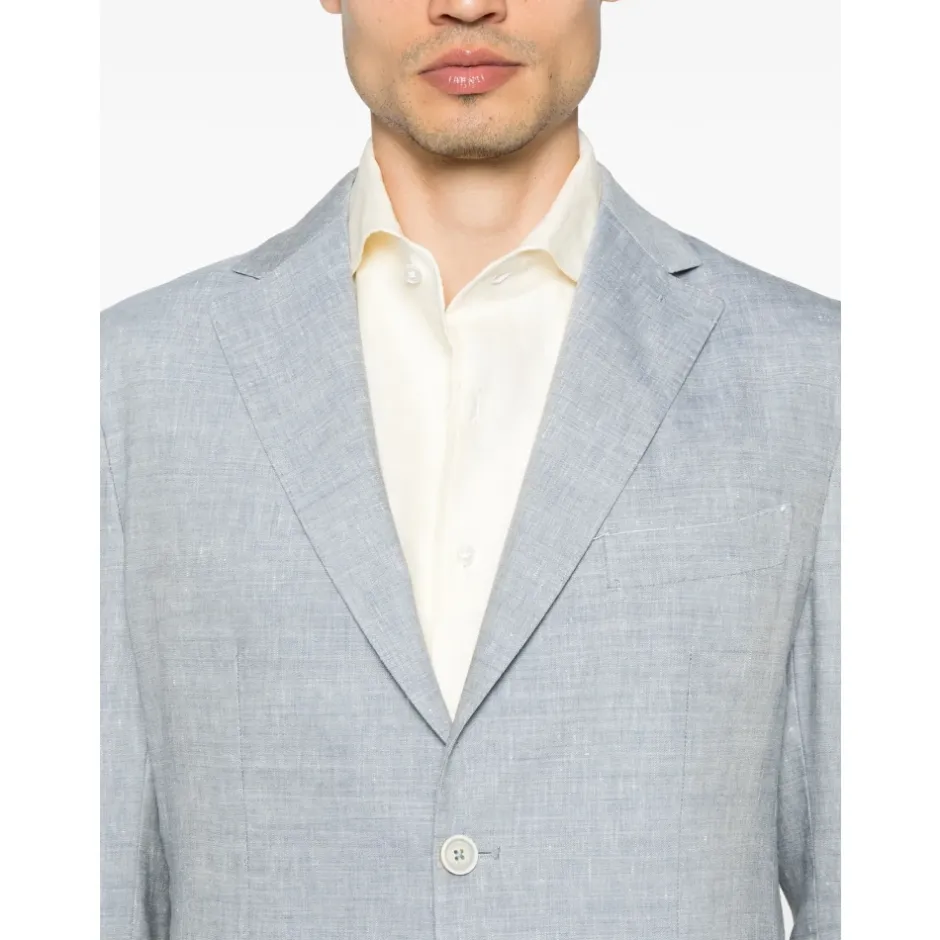 Hot Linen/Wool Suit med to knapper Jakkesæt