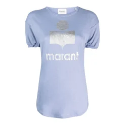 Linned T-shirt med Logo Dame T-Shirts