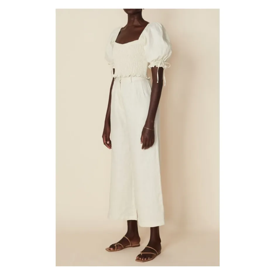 Online Lisanza Linen Top Dame Bluser & Skjorter