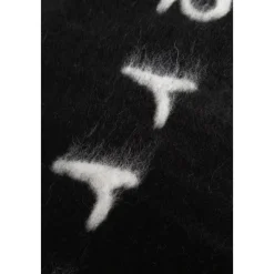 Online Logo Alpaca Wool Blend Hooded Scarf Halstørklæder Og Tørklæder