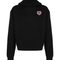Clearance Logo Applique Hoodie Trøjer