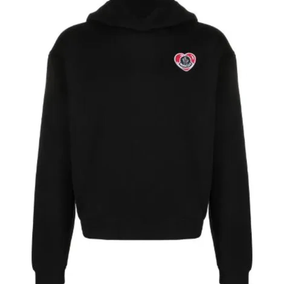 Clearance Logo Applique Hoodie Trøjer