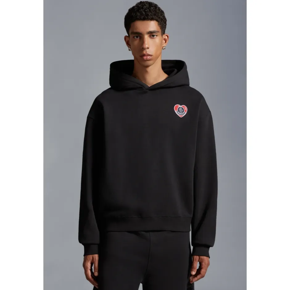 Clearance Logo Applique Hoodie Trøjer