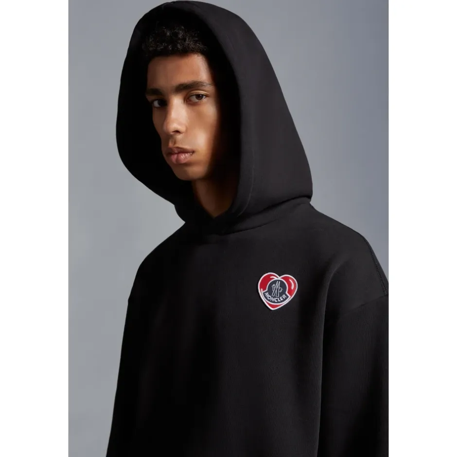 Clearance Logo Applique Hoodie Trøjer
