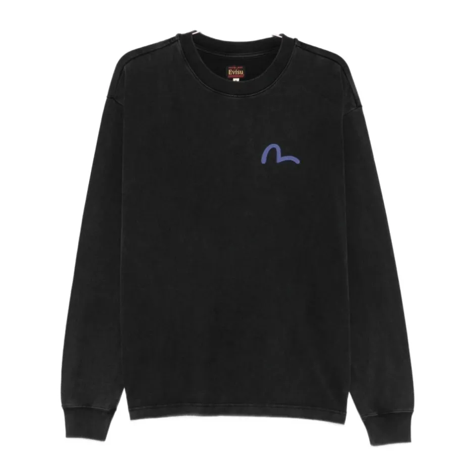 Outlet Logo Detail Crew Neck Sweatshirt Sweatshirts