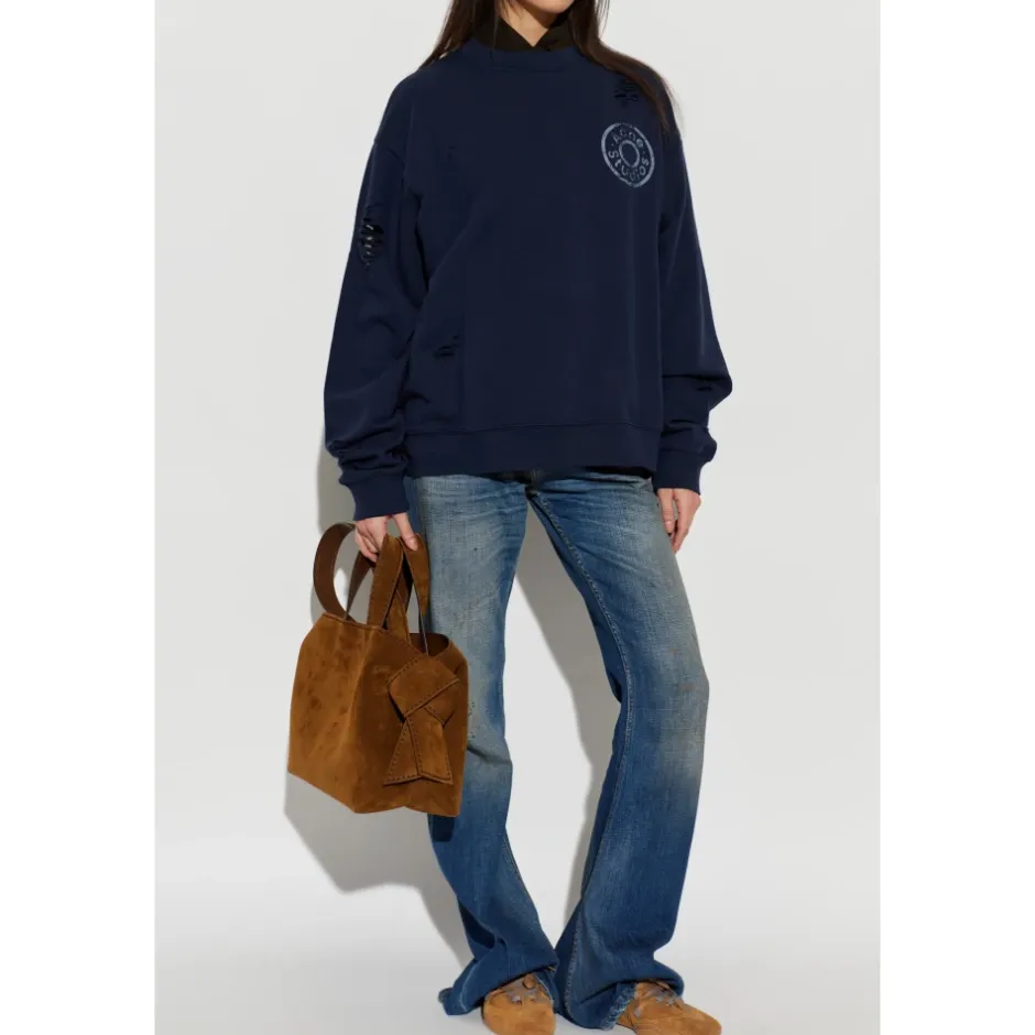 Outlet Logo Fleece Sweatshirt Dame Sweatshirts|Striktrøjer & Sweatere