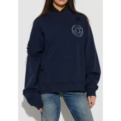 Outlet Logo Fleece Sweatshirt Dame Sweatshirts|Striktrøjer & Sweatere