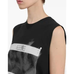 Outlet Logo Motif Tanktop T-Shirts & Toppe