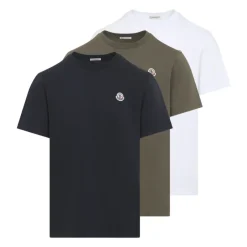 Logo Patch Bomulds T-shirt (Pakke med Tre) T-Shirts