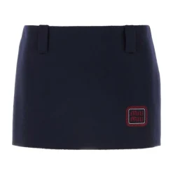 Sale Logo Patch Mini Skirt Dame Nederdele