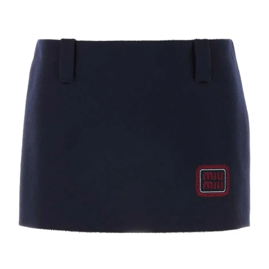 Sale Logo Patch Mini Skirt Dame Nederdele