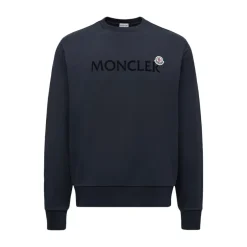 Hot Logo Patch Sweatshirt Klassisk Navy Trøjer|Sweatshirts