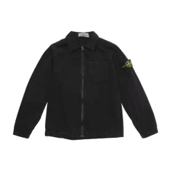 New Logo Patch Zip-Up Skjorte Børn Jakker