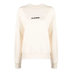 Hot Logo Print Bomulds Sweater Dame Sweatshirts
