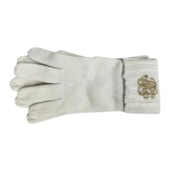 Online Logo-broderede ribstrikkede handsker Dame Handsker