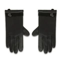 Outlet Logo-prægede læderhandsker Dame Handsker