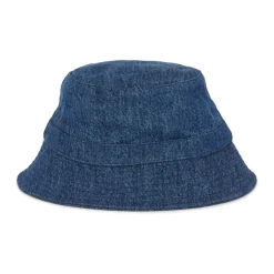 Logo-Printet Bucket Hat med Smal Skygge Dame Huer & Kasketter
