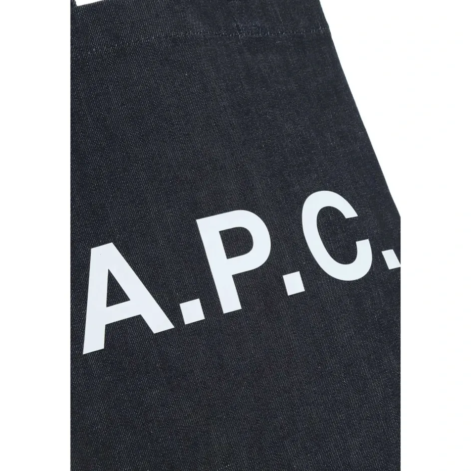 Sale Logo-trykt denim tote taske Tasker