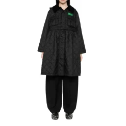 Discount LQU1890 Peplum Longline Quilted Jacket Dame Frakker