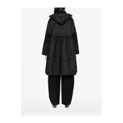 Discount LQU1890 Peplum Longline Quilted Jacket Dame Frakker