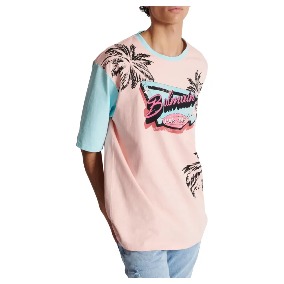 Outlet Løs Miami trykt T-shirt T-Shirts