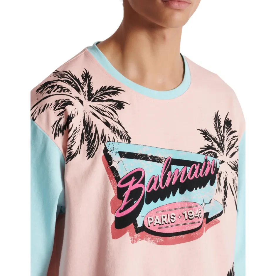 Outlet Løs Miami trykt T-shirt T-Shirts