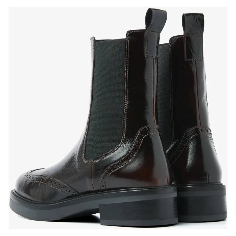 Outlet Lucia Gina chelsea-støvler i lak Dame Chelsea Boots