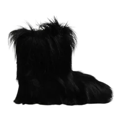 Online Luksuriøse Faux Fur Mid-Calf Støvler Vinterstøvler|Støvler