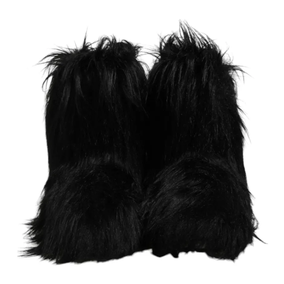 Online Luksuriøse Faux Fur Mid-Calf Støvler Vinterstøvler|Støvler
