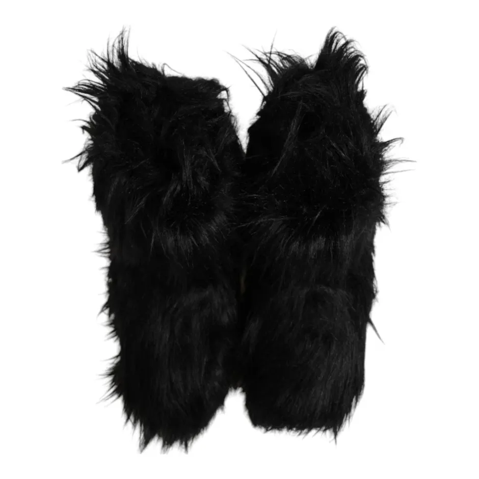Online Luksuriøse Faux Fur Mid-Calf Støvler Vinterstøvler|Støvler