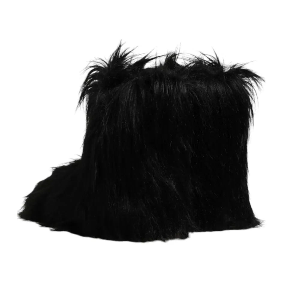 Online Luksuriøse Faux Fur Mid-Calf Støvler Vinterstøvler|Støvler