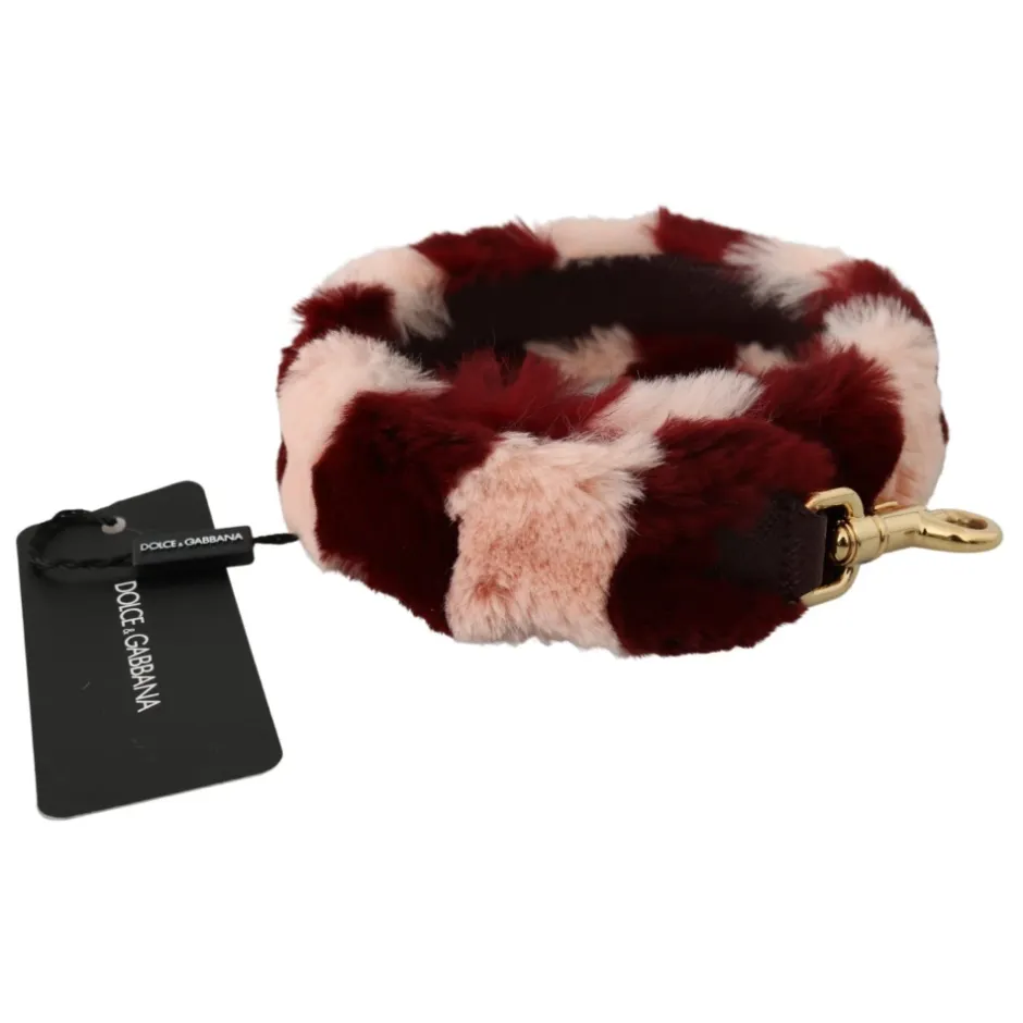 Best Luksus Bordeaux Pink Pels Skulderrem Dame Tilbehør Til Tasker